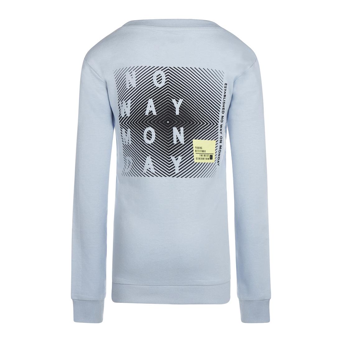 SWEAT MANCHE LONGUE BLUE WHITE bleu