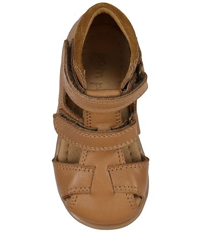 SANDALE TWO POMPOM camel