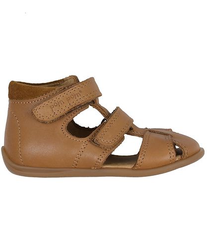 SANDALE TWO POMPOM camel