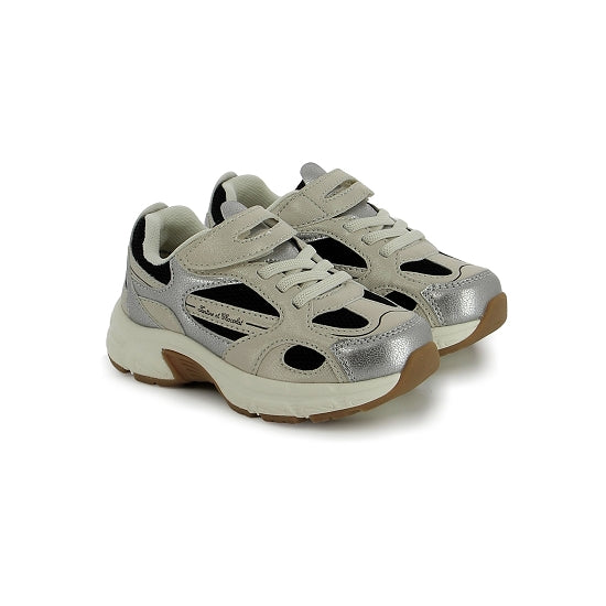SNEAKERS JOG TARTINE ET CHOCOLAT noir et beige