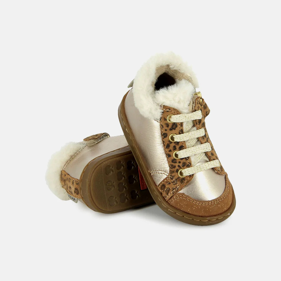 BOUBA ZIP HAIR FOURRE SHOOPOM léopard