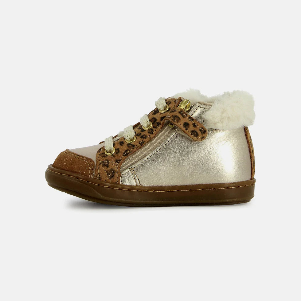 BOUBA ZIP HAIR FOURRE SHOOPOM léopard