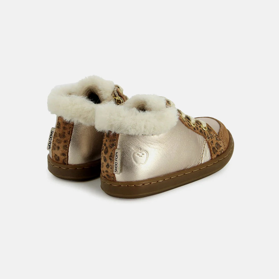 BOUBA ZIP HAIR FOURRE SHOOPOM léopard