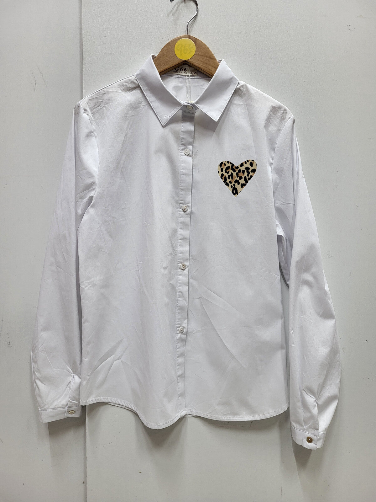 CHEMISE COEUR LEO blanc