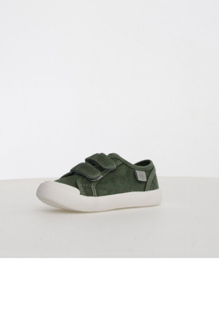SUMMER VELCRO TOILE NATURINO kaki