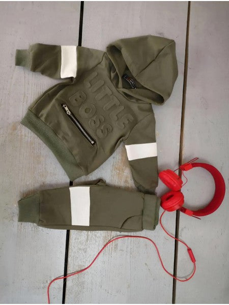 ENSEMBLE JOGGING LITTLE BOSS 0399 kaki