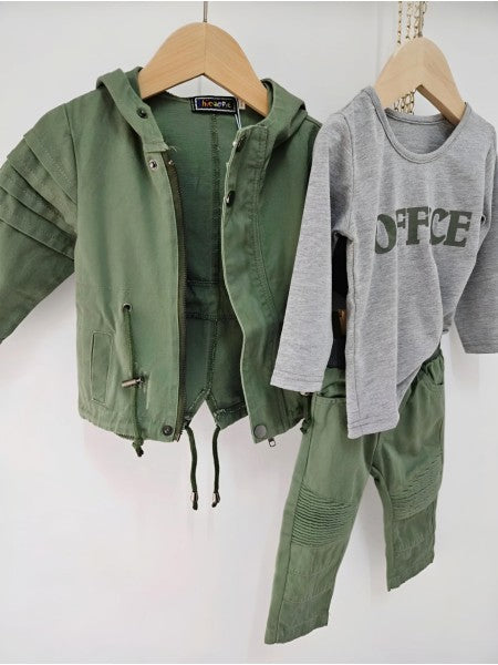 JEANS bébé 8012 kaki