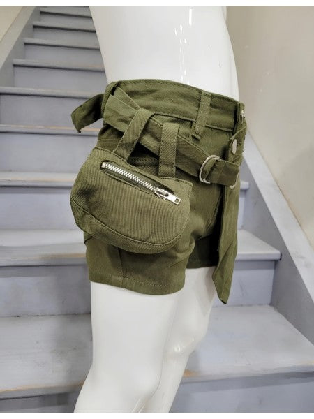 SHORT + POCHETTE FG22008 kaki enfant