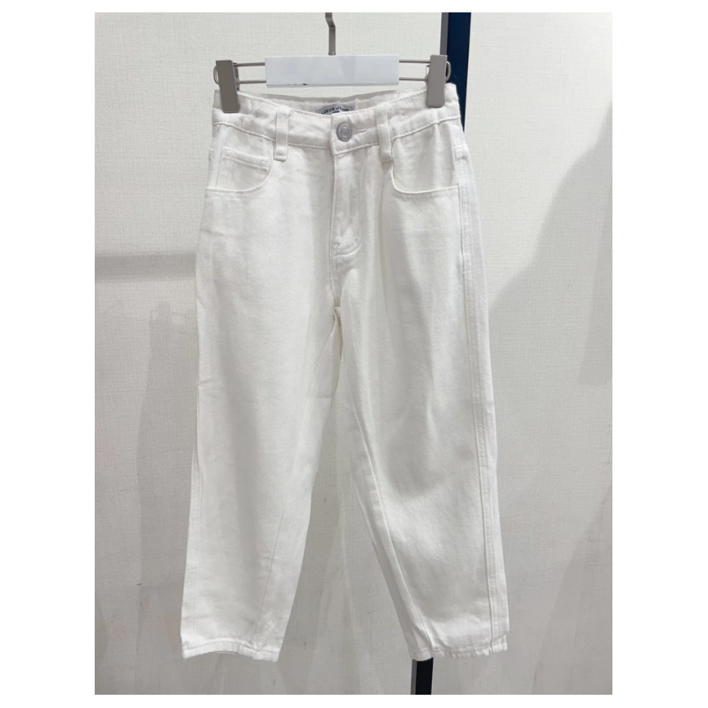 JEANS UNI COULEURS blanc
