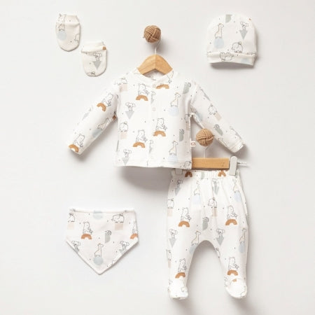 ENSEMBLE 5 PIECES MATERNITE 0-1 mois