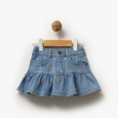 Jupe brodé fille