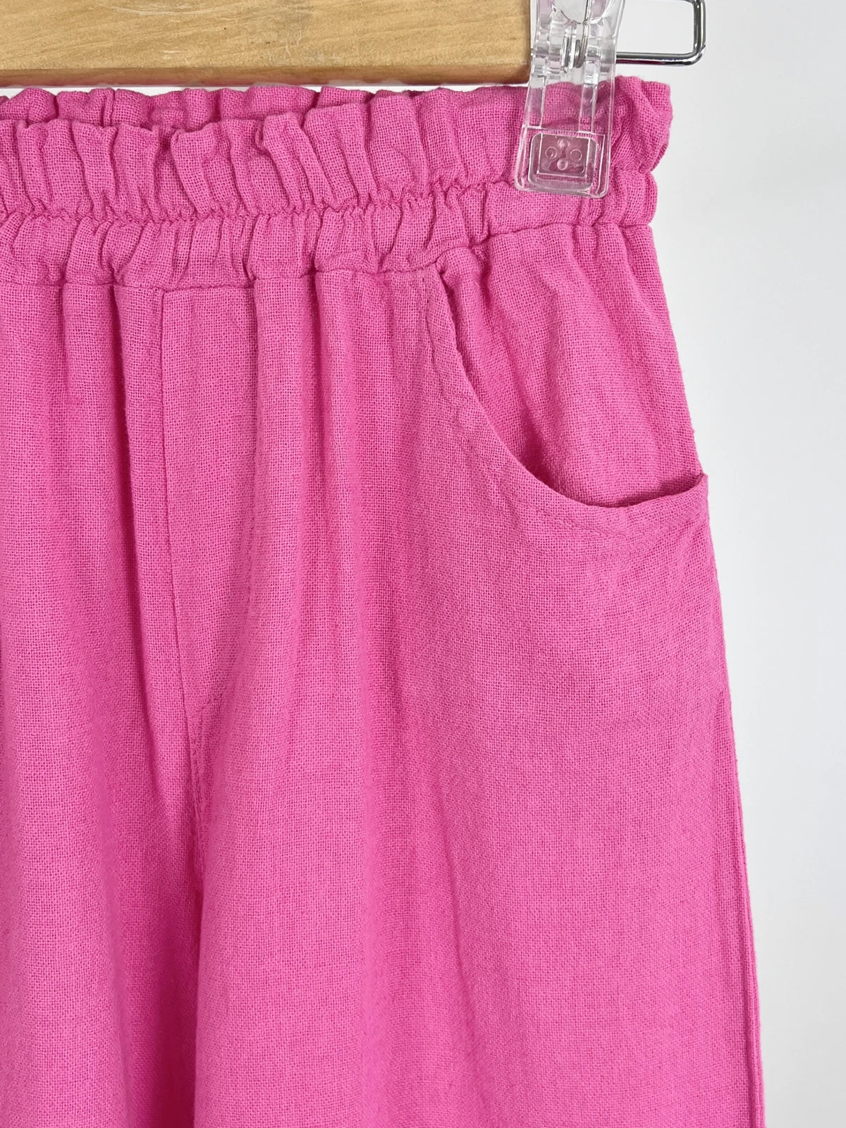 PANTALON LIN rose