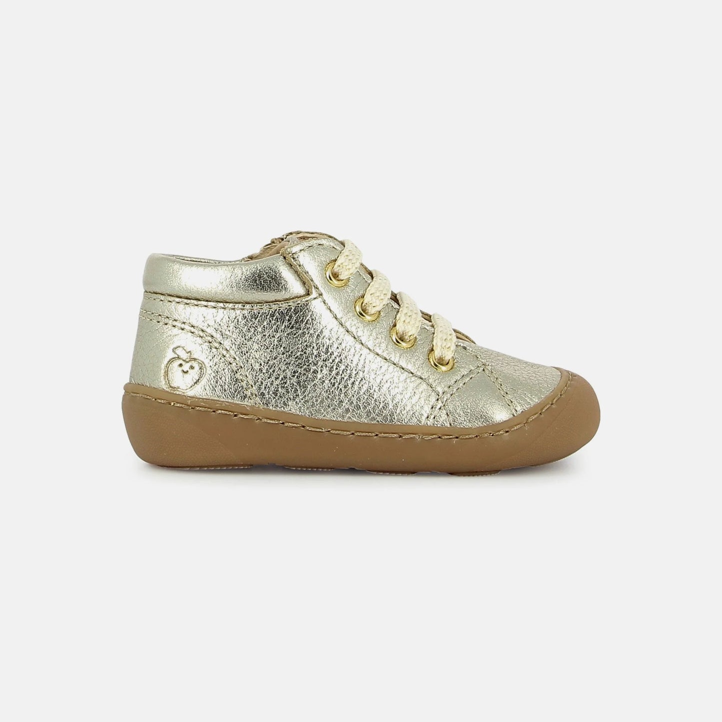 PLUM LACE BAREFOOT SHOOPOM cuir métalisé