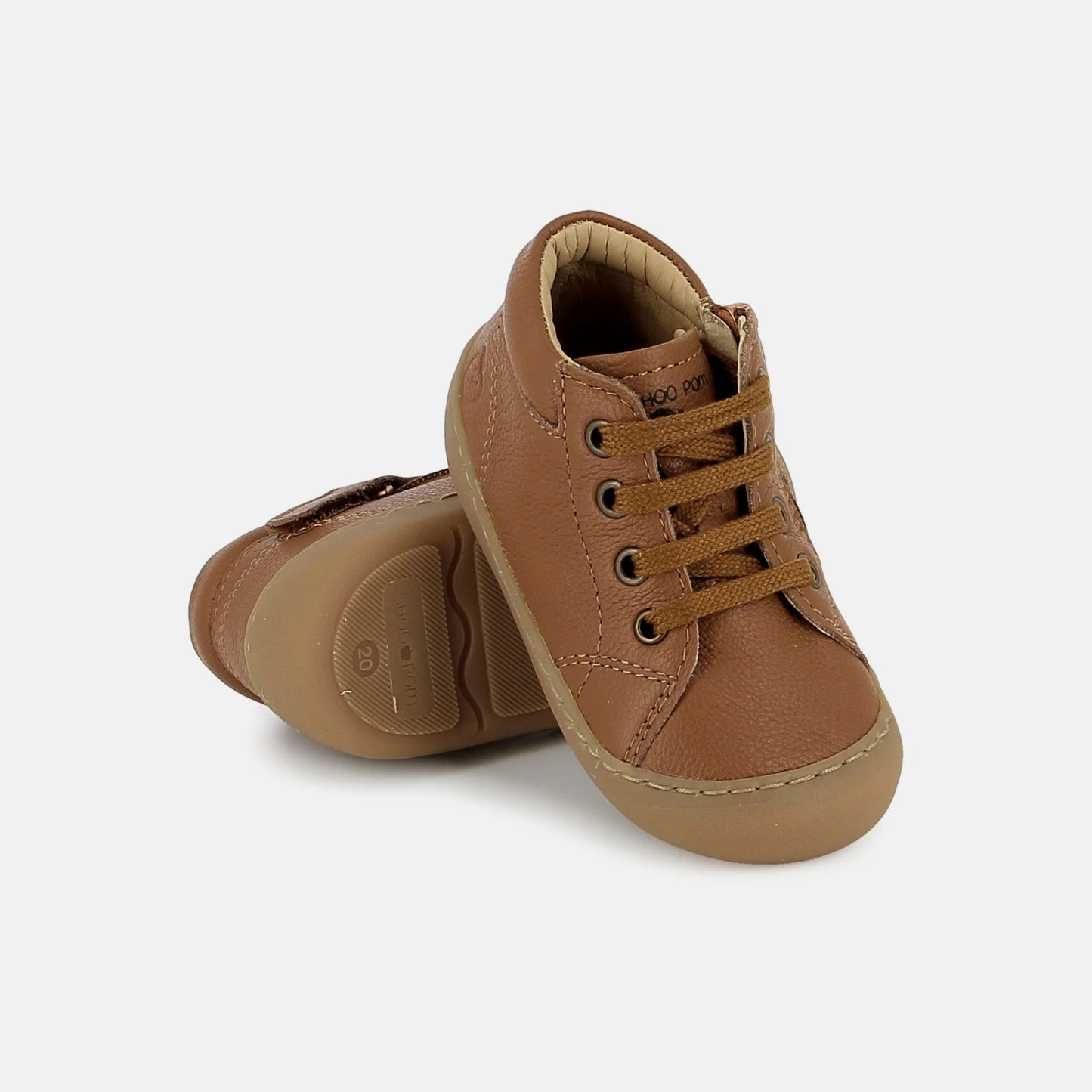 PLUM LACE BAREFOOT SHOOPOM cognac