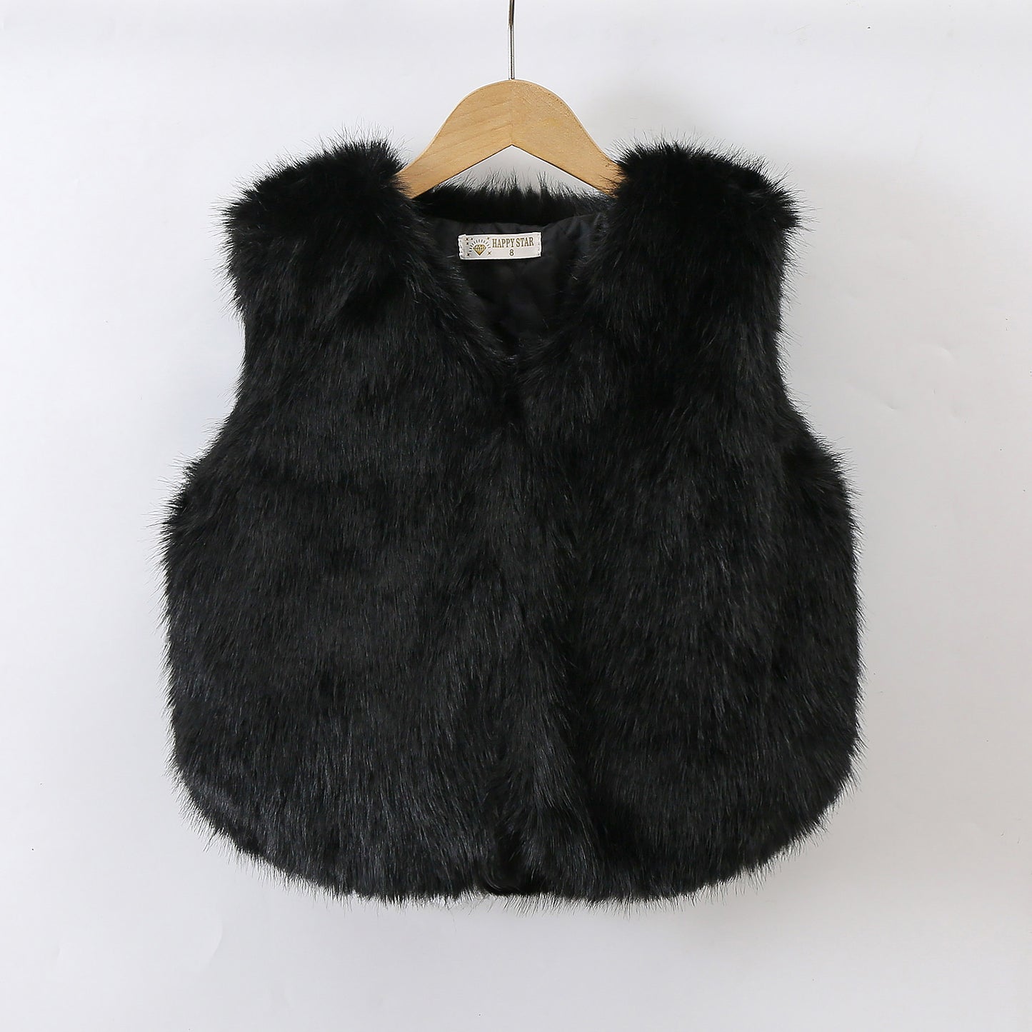 Gilet moumoute sans manche 8350 noir