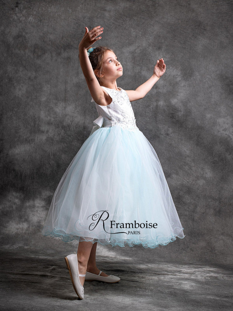 ROBE CEREMONIE TULLE fille