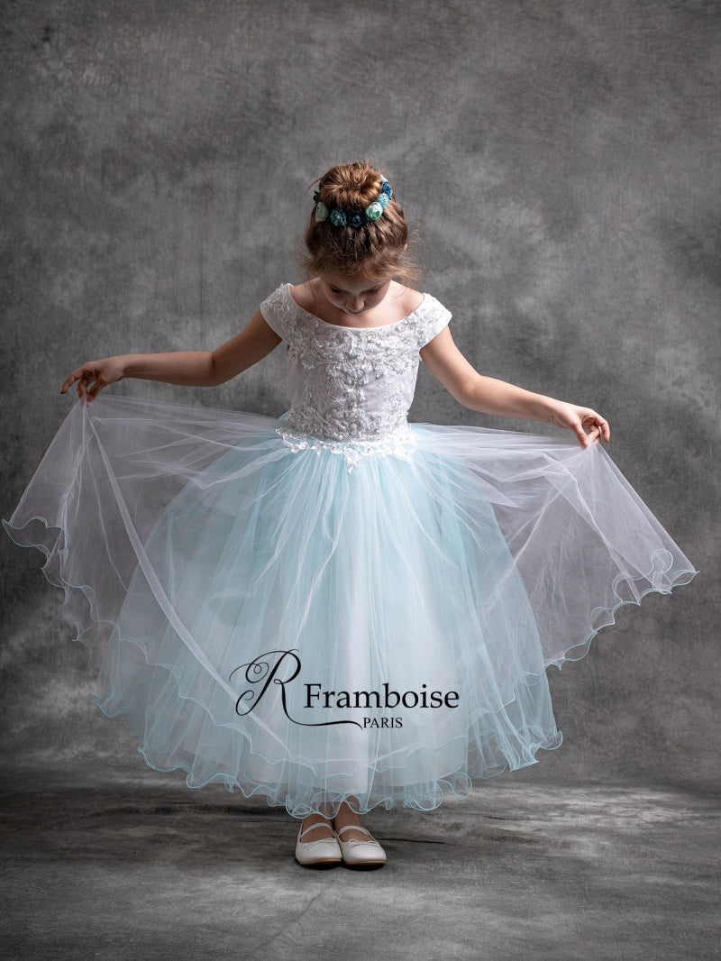 ROBE CEREMONIE TULLE fille