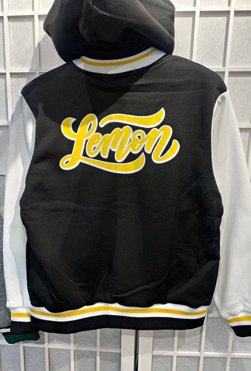Veste sweat Amérique garçon jaune