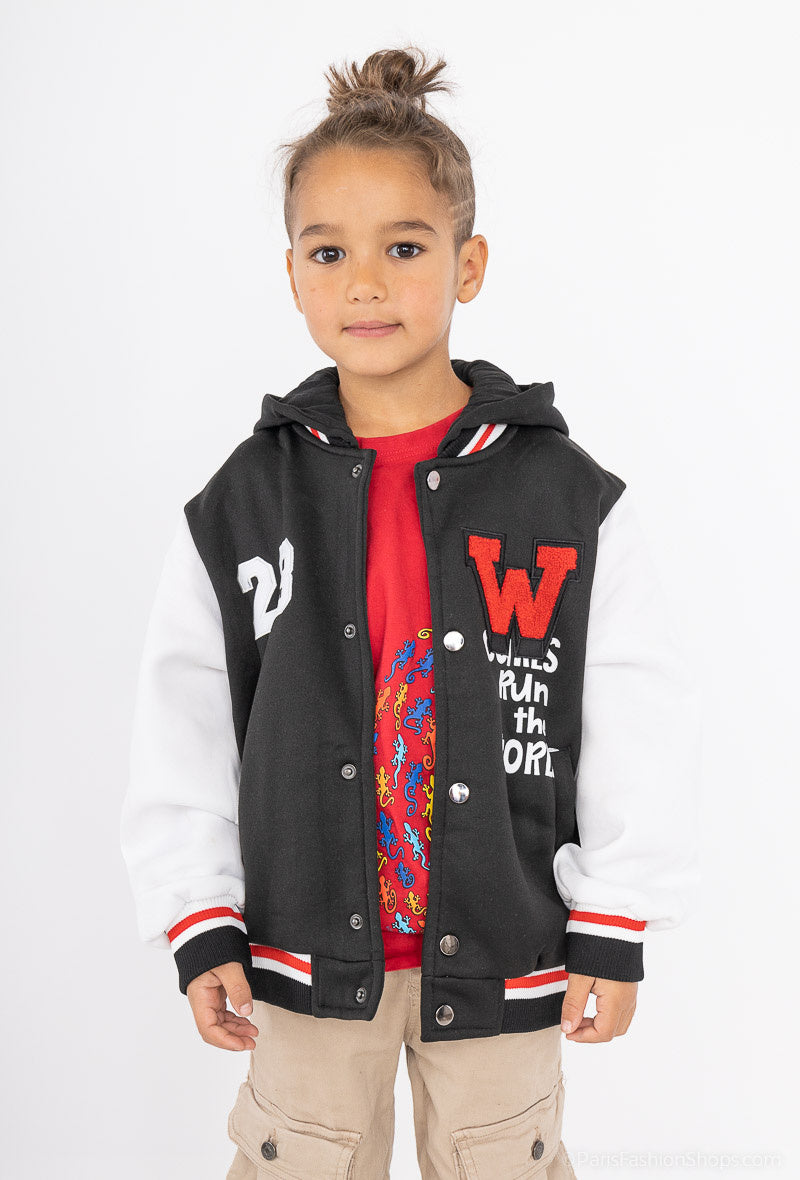 Veste sweat Amérique rouge