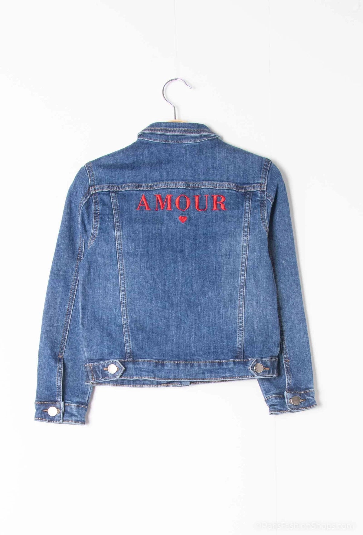VESTE JEANS AMOUR ENFANT V2602