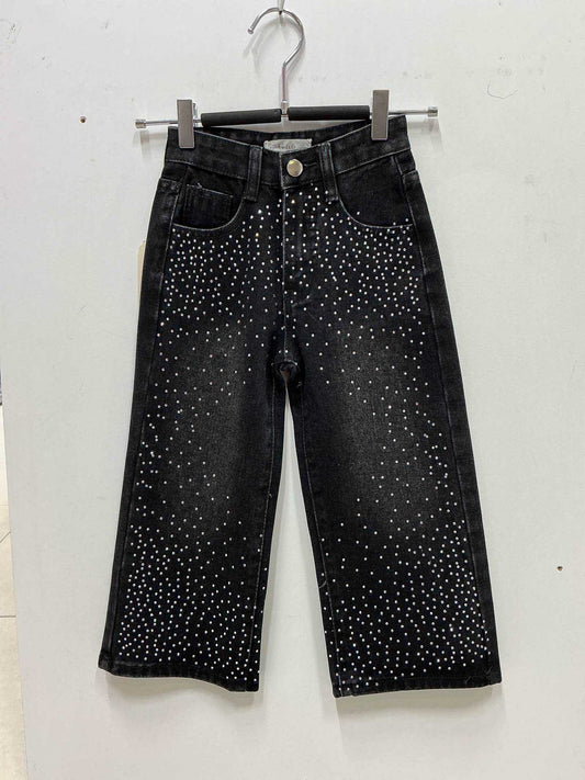 JEANS STRASS C361 noir
