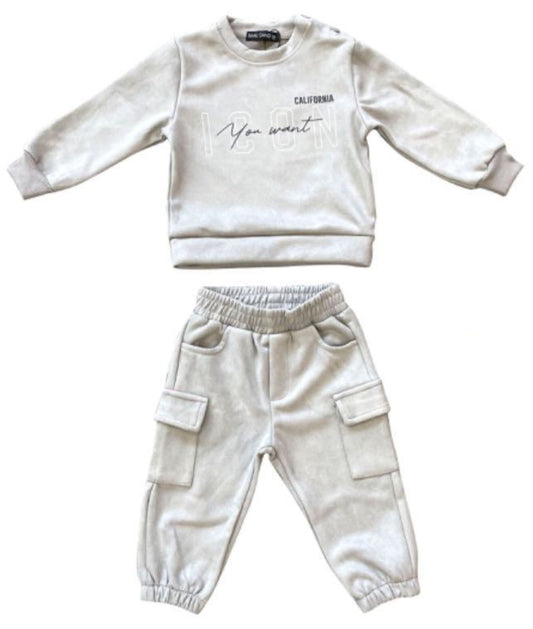 JOGGING ET/OU SWEAT bébé  F9312 gris