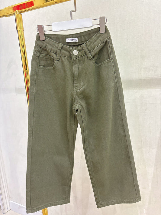 JEANS UNI B35502 kaki