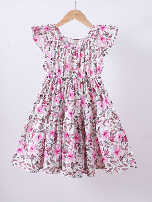 ROBE FLEURI 8263 rose