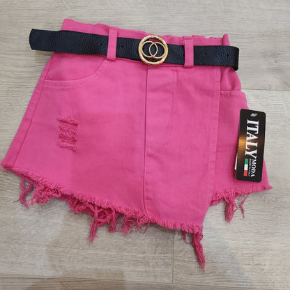 JUPE SHORT ROSE