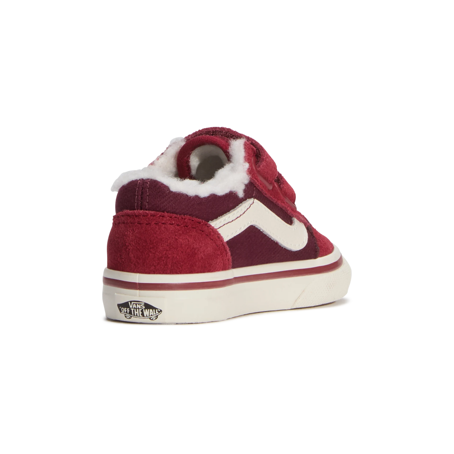 OLD SKOOL SHERPA VANS KIDS rouge