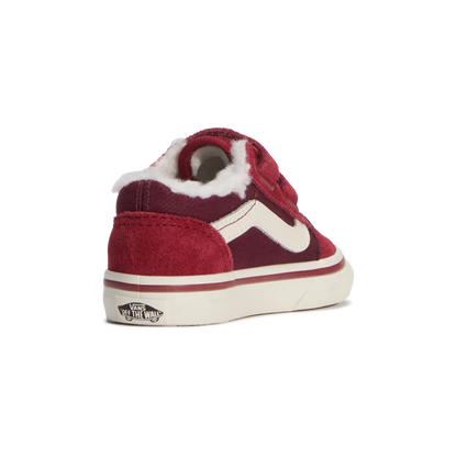 OLD SKOOL SHERPA VANS KIDS rouge