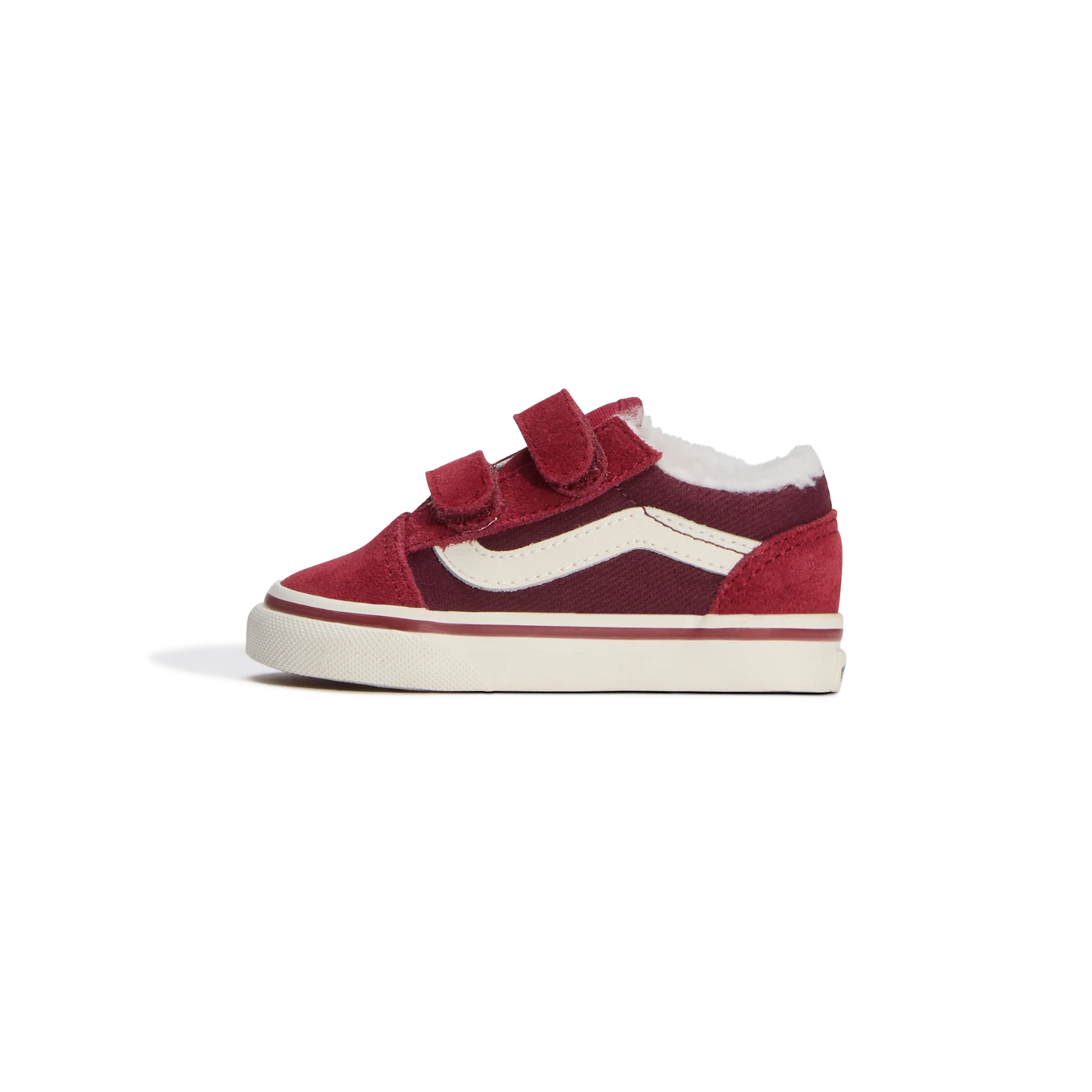 OLD SKOOL SHERPA VANS KIDS rouge