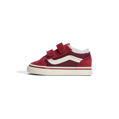 OLD SKOOL SHERPA VANS KIDS rouge