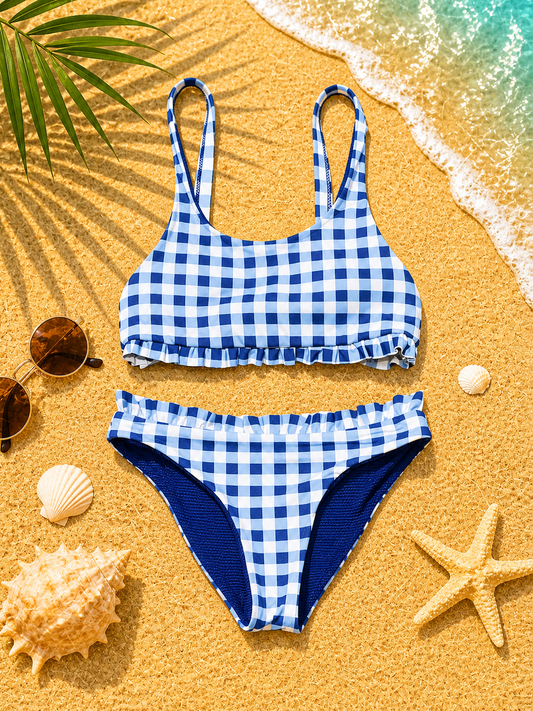 MAILLOT 2 PIECES 9148 bleu