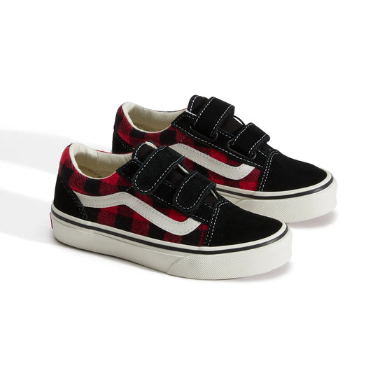 OLD SKOOL BUFFALO VANS KIDS rouge
