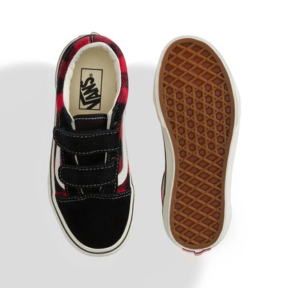 OLD SKOOL BUFFALO VANS KIDS rouge