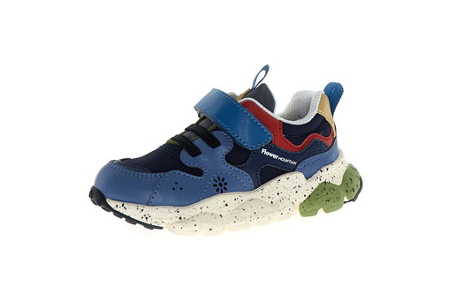YAMANO BASKET NATURINO MOUNTAIN FLOWER bleu