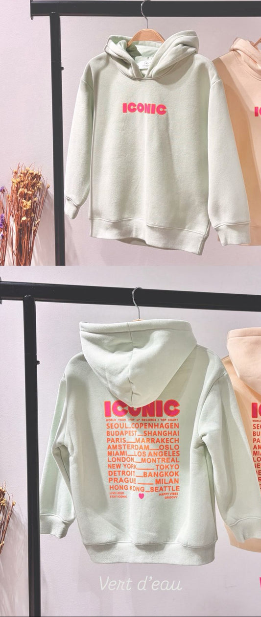 SWEAT ICONIC vert d'eau