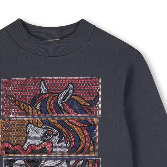 SWEAT 592 BILLIEBLUSH gris