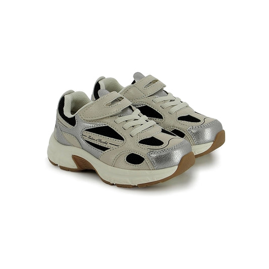 SNEAKERS JOG TARTINE ET CHOCOLAT noir et beige