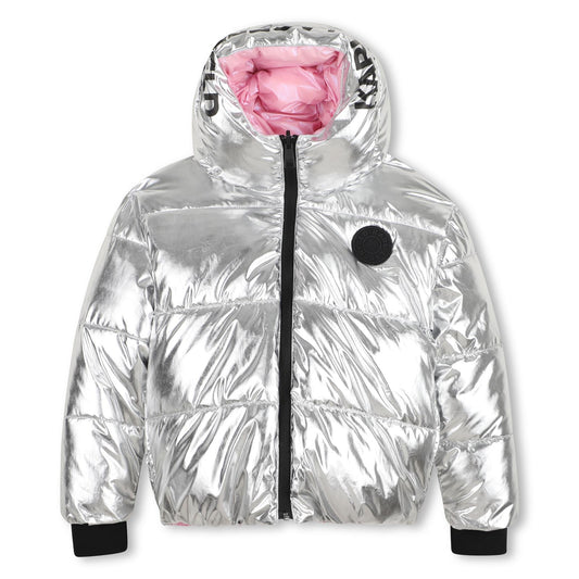 DOUDOUNE KARL LAGERFELD RÉVERSIBLE gris et rose