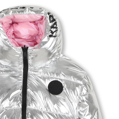DOUDOUNE KARL LAGERFELD RÉVERSIBLE gris et rose