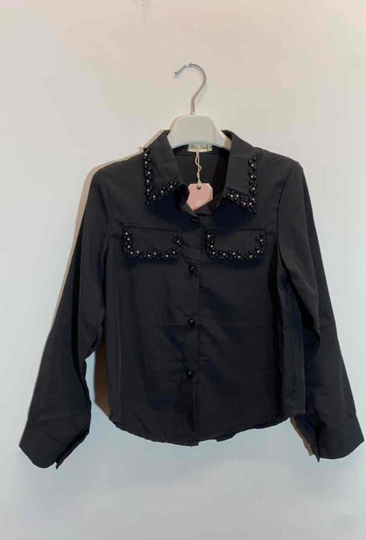 CHEMISE PERLE MANCHE LONGUE