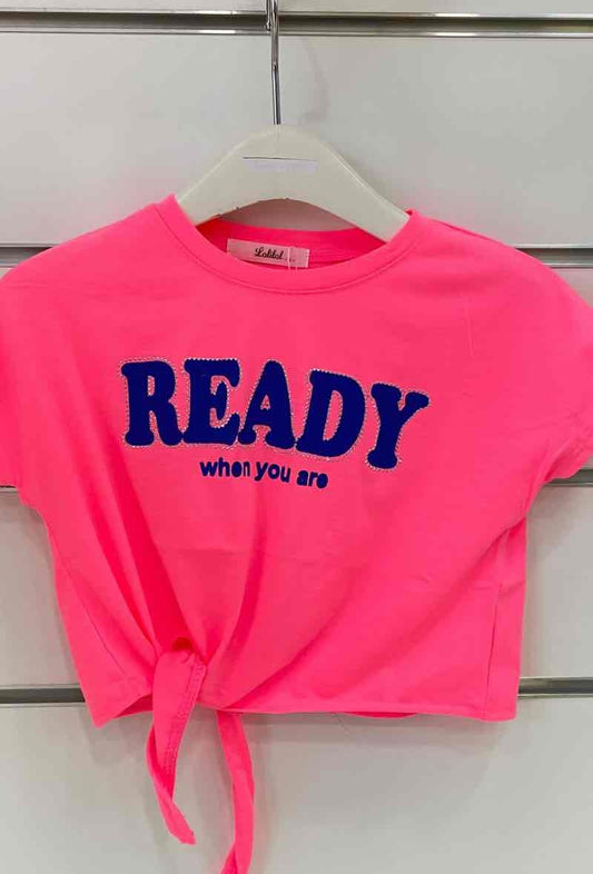 TEE-SHIRT READY rose fluo