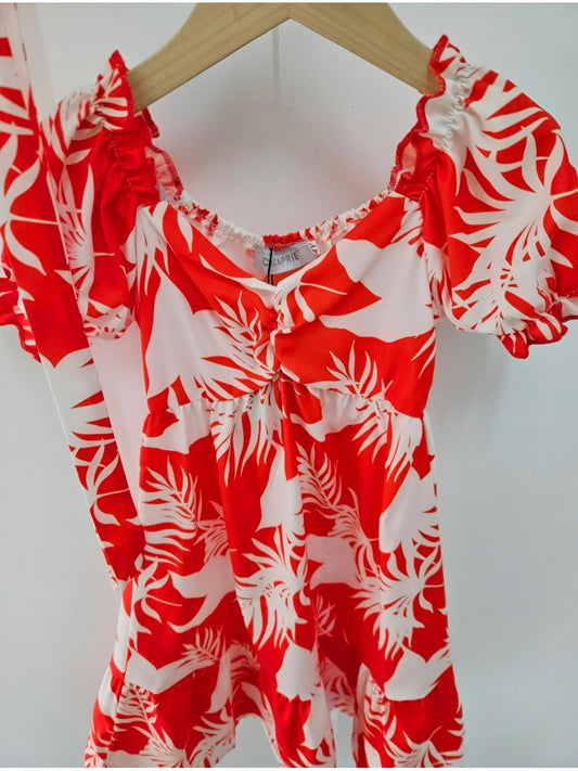 ROBE TROPI23F038 ROUGE
