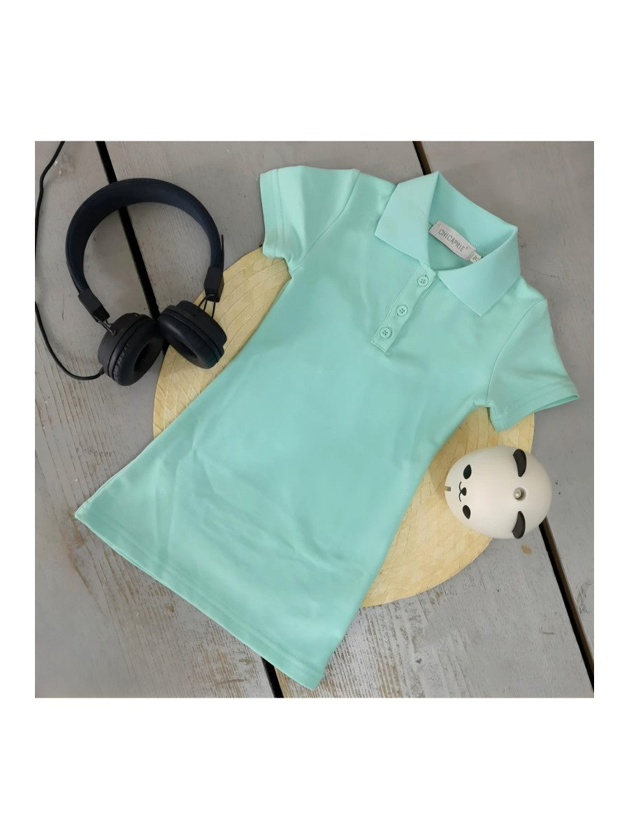 ROBE POLO turquoise