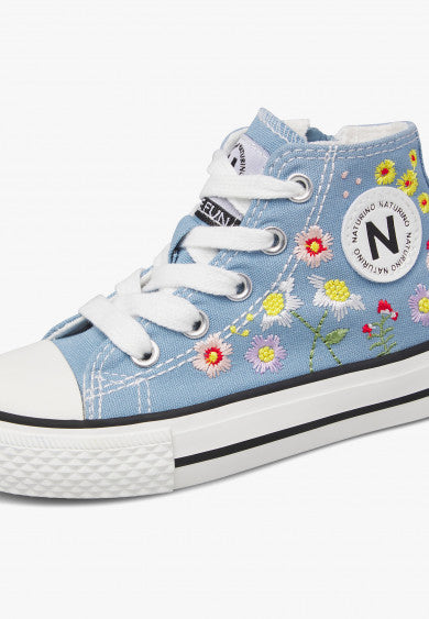 YLFAS NATURINO bleu brodé