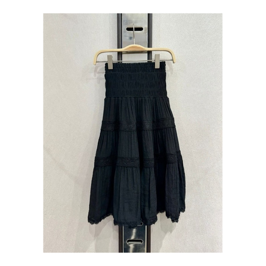 JUPE LONGUE BOHEME noir