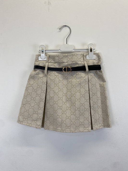 JUPE MAILLE beige