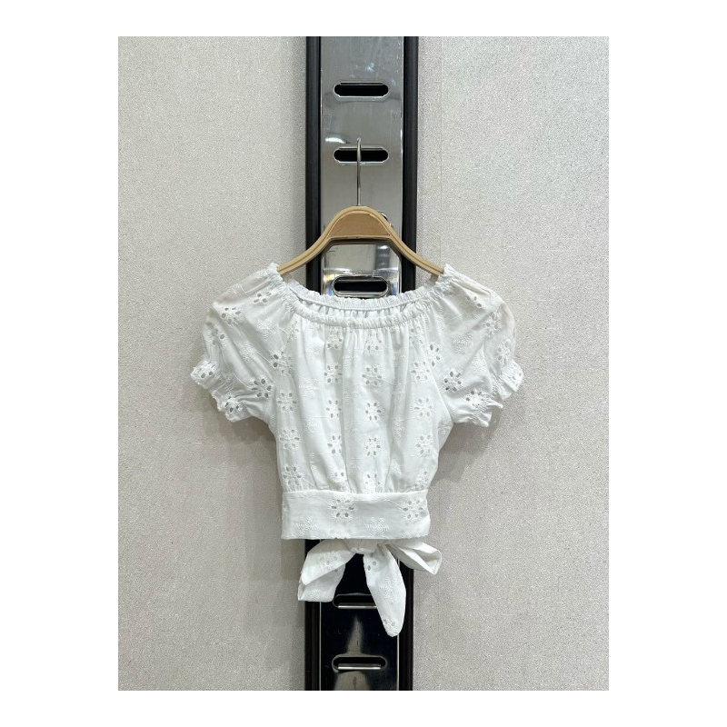 TOP BRODERIE 541 blanc